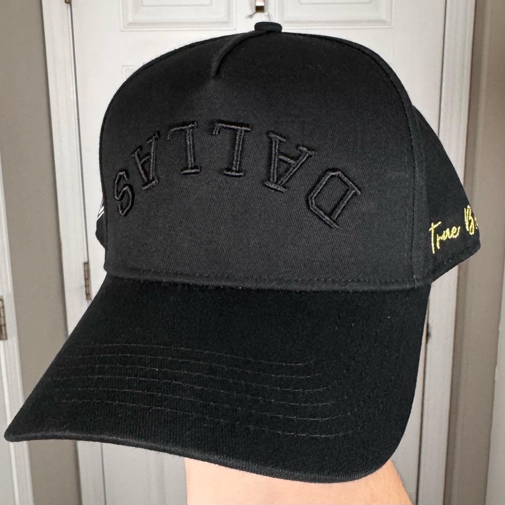 Dallas Cowboys Upside Down Dallas Black SnapBack Cap